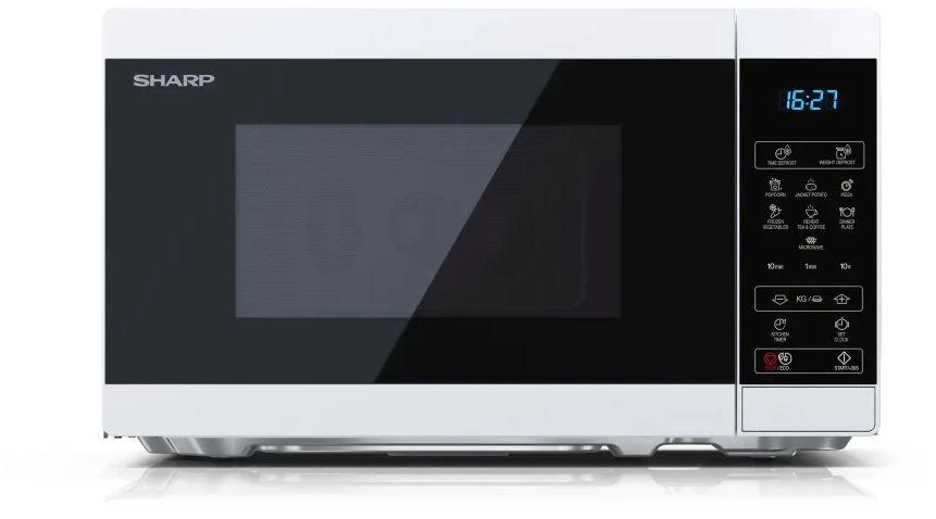 Sharp Aštrus | Mikrobangų krosnelė | YC-MS02E-W | Laisvai stovintis | 20 L | 800 W | Baltas