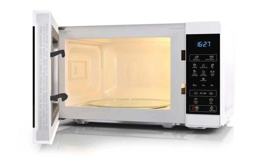 Sharp Aštrus | Mikrobangų krosnelė | YC-MS02E-W | Laisvai stovintis | 20 L | 800 W | Baltas