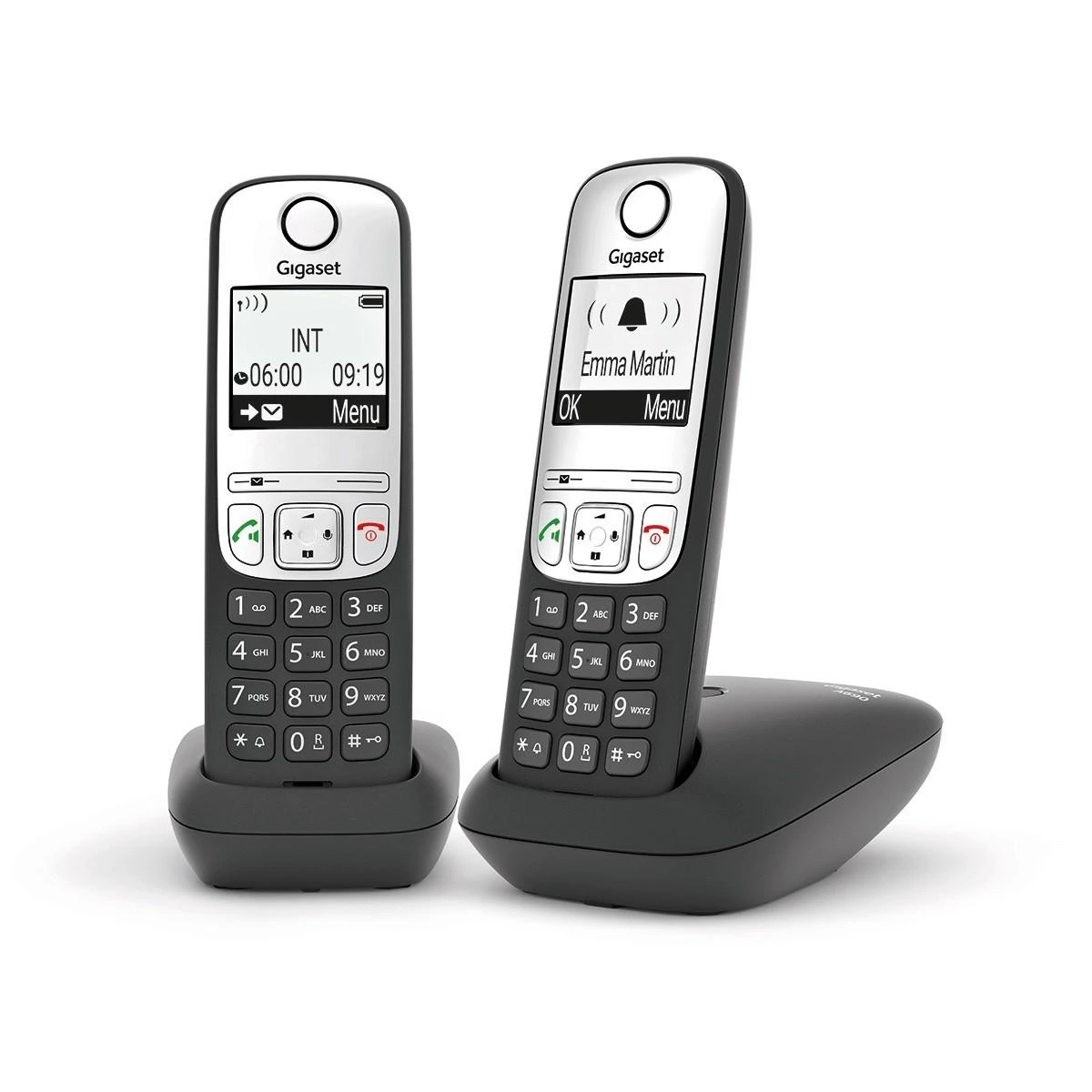 Stacionarus telefonas Gigaset A690Duo, su 2 rageliais
