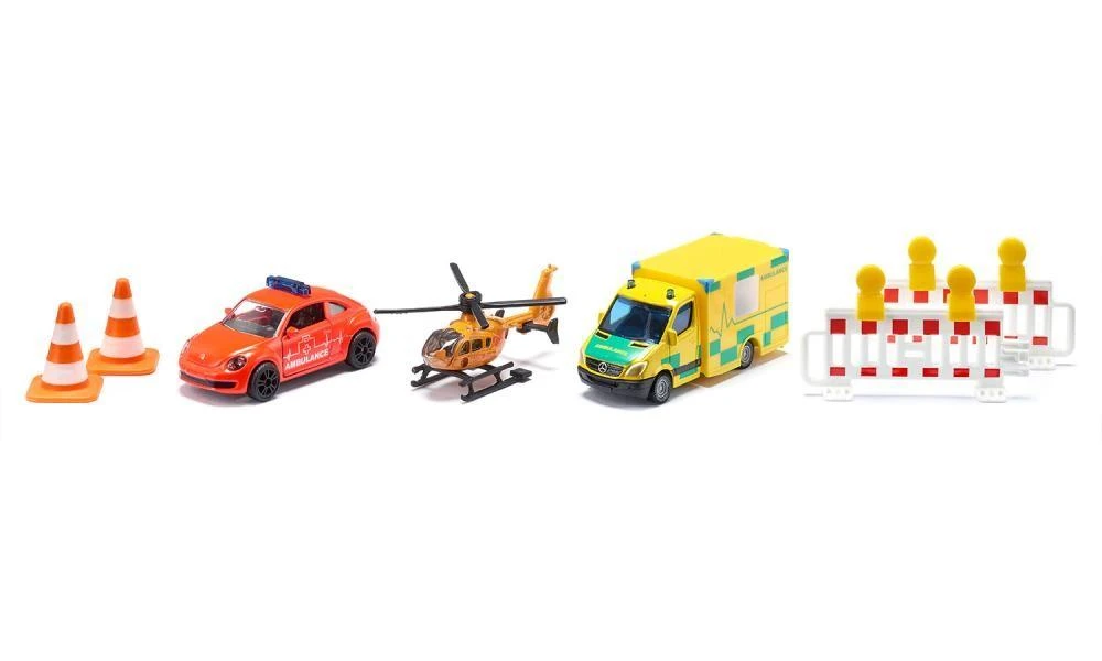 Žaislinių gelbėjimo transporto priemonių rinkinys Siku Super