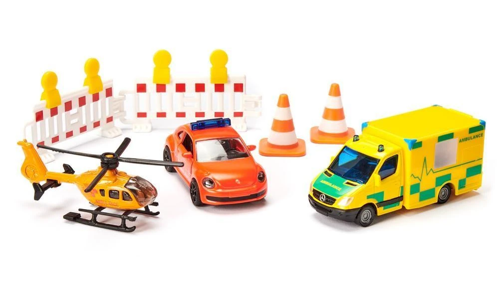 Žaislinių gelbėjimo transporto priemonių rinkinys Siku Super