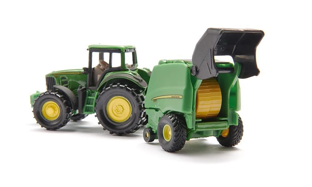 Siku John Deere traktorius su presu