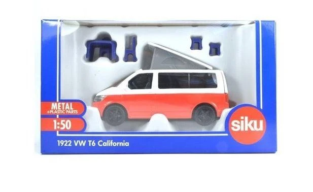 Žaislinis VW T6 California automobilis su judančiu stogu Siku Super