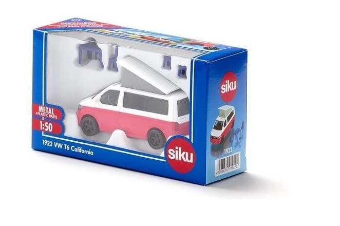 Žaislinis VW T6 California automobilis su judančiu stogu Siku Super