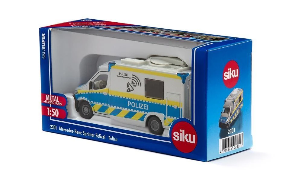 Trefl Žaislinis policijos automobilis Mercedes Sprinter Siku