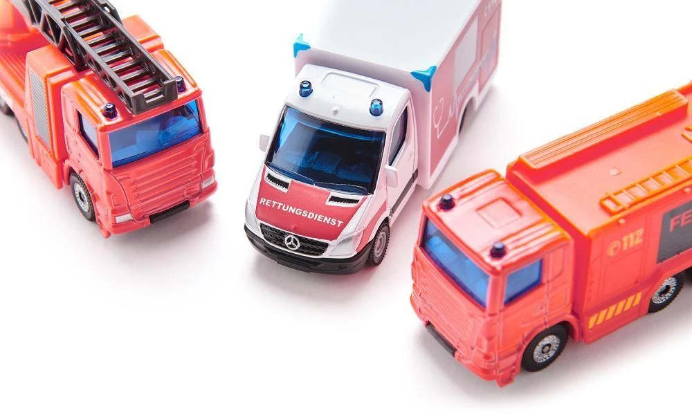 Žaislinis gelbėjimo transporto priemonių rinkinys Siku Super S6326