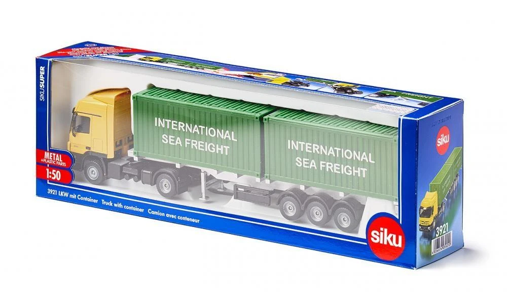 Siku – 1:50 Sunkvežimis su konteineriais (313-3921)