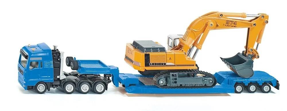 Siku 1:87 Sunkiasvorių krovinių gabenimas su platforma priekaba