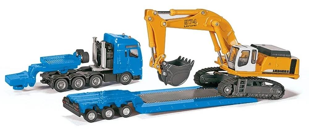 Siku 1:87 Sunkiasvorių krovinių gabenimas su platforma priekaba