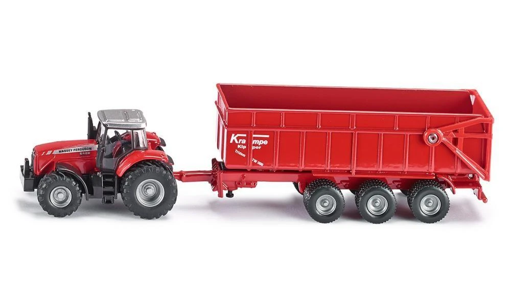 Siku traktorius Massey Ferguson su priekaba – 1844 m