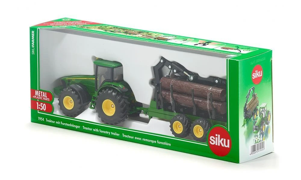 Siku Traktorius su miško priekaba