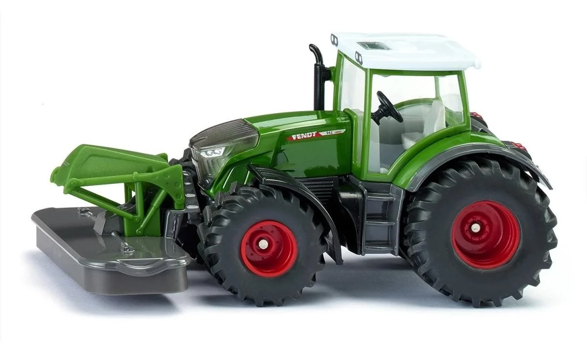 Siku Žaislinis traktorius Fendt 942 Vario su priekinę žoliapjove S2000