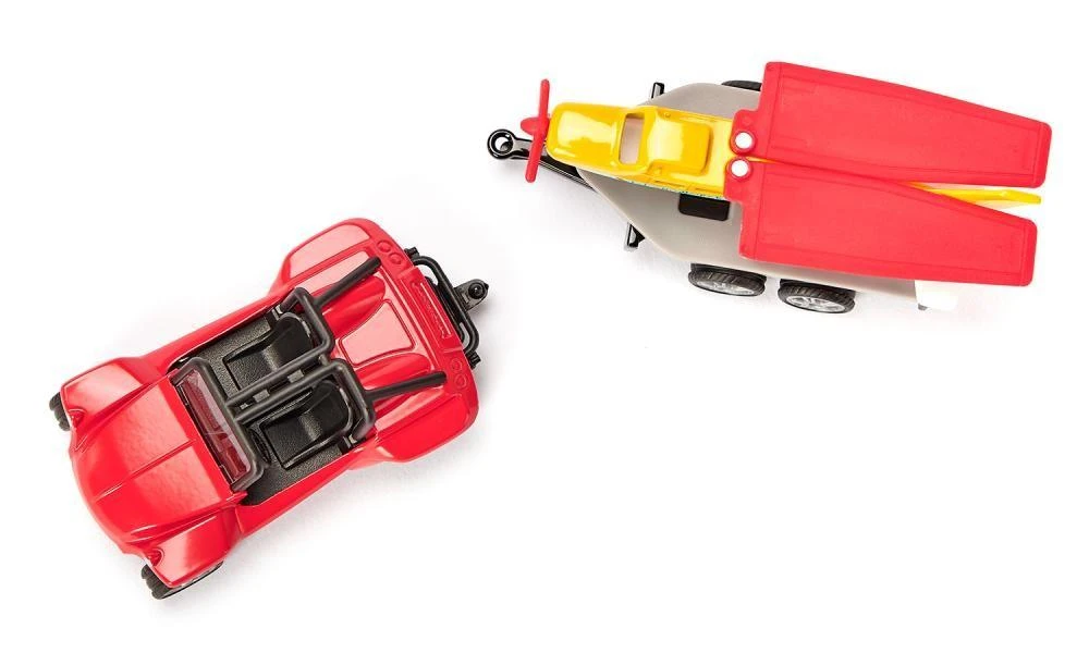 Siku SIKU 1696 Rinkinys transporto priemonės Automobilis su sportinis lėktuvas