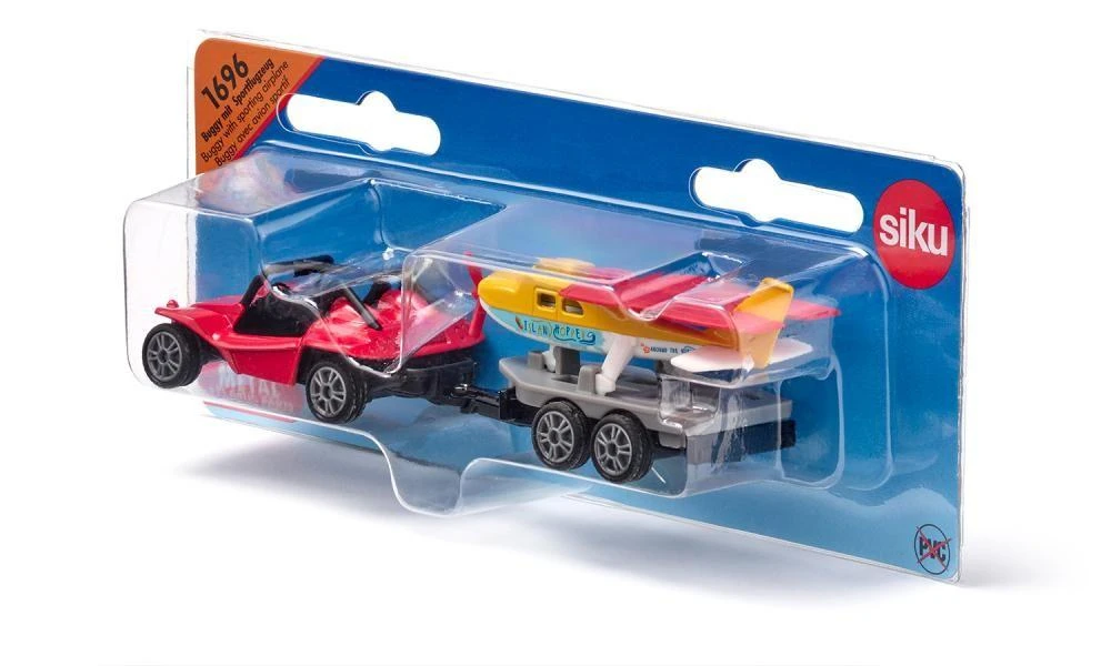 Siku SIKU 1696 Rinkinys transporto priemonės Automobilis su sportinis lėktuvas