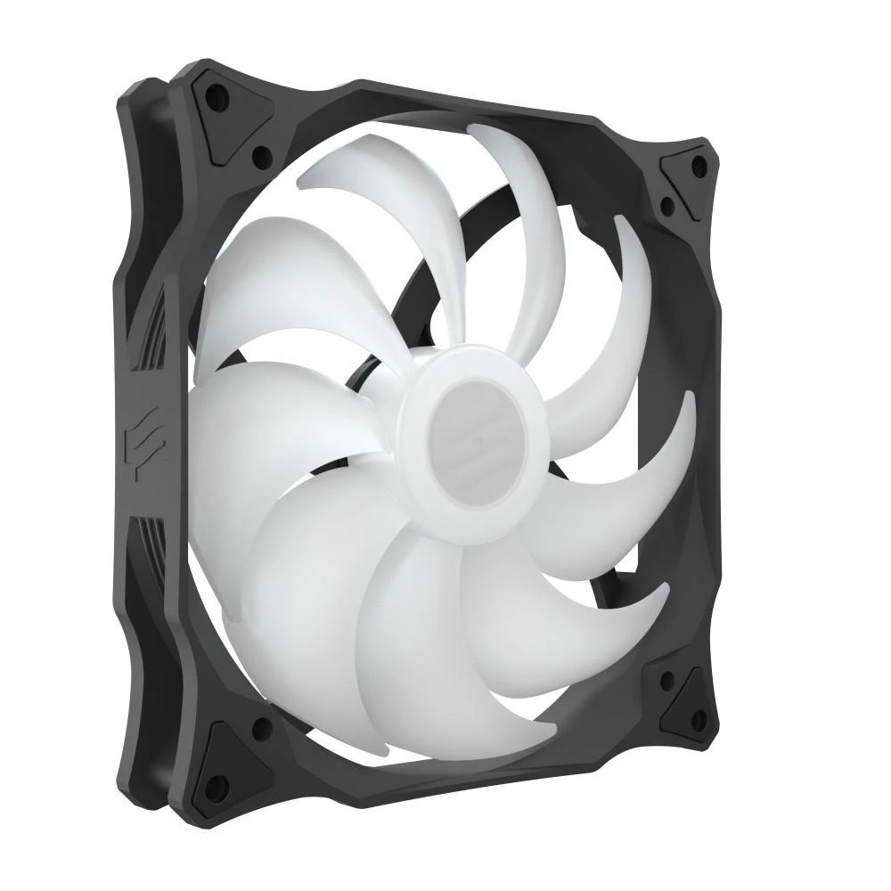 SilentiumPC 140 mm RGB ventiliatorius su permatomomis mentėmis