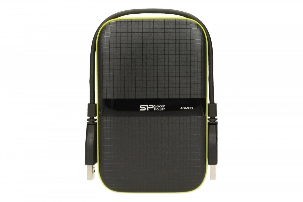 Kietasis diskas Silicon Power Armor A60 1TB 2.5 ", USB 3.1, Juodas/Žalias