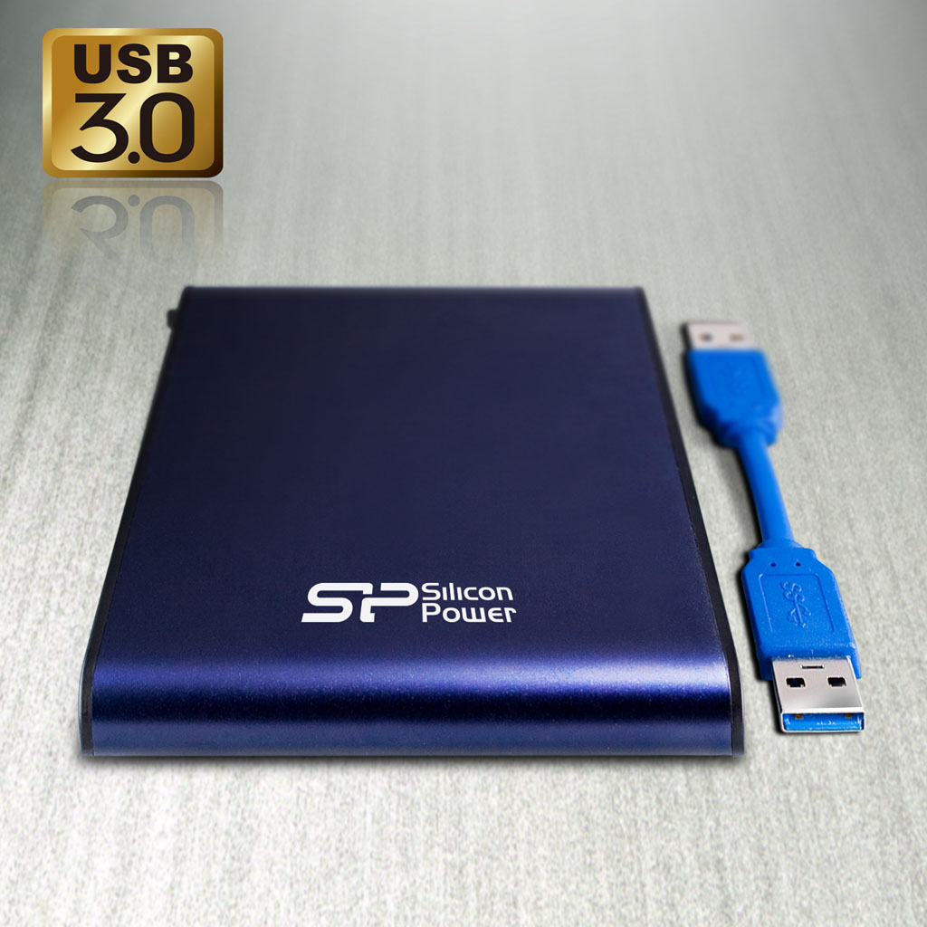 Kietasis diskas Silicon Power Armor A80 1TB 2.5 ", USB 3.0, Mėlyna