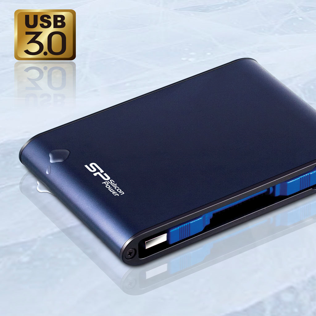 Kietasis diskas Silicon Power Armor A80 1TB 2.5 ", USB 3.0, Mėlyna