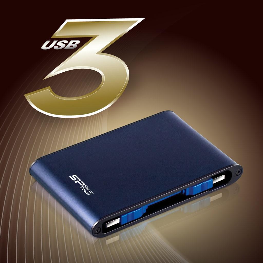 Kietasis diskas Silicon Power Armor A80 2TB | 2000 GB | 2,5" | USB 3.1 | Mėlyna