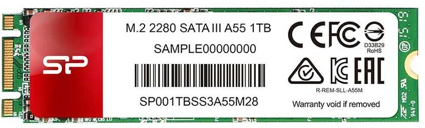 SILICONPOW SP001TBSS3A55M28 Silicon Power SSD A55 1TB, M.2 SATA, 560/530 MB/s