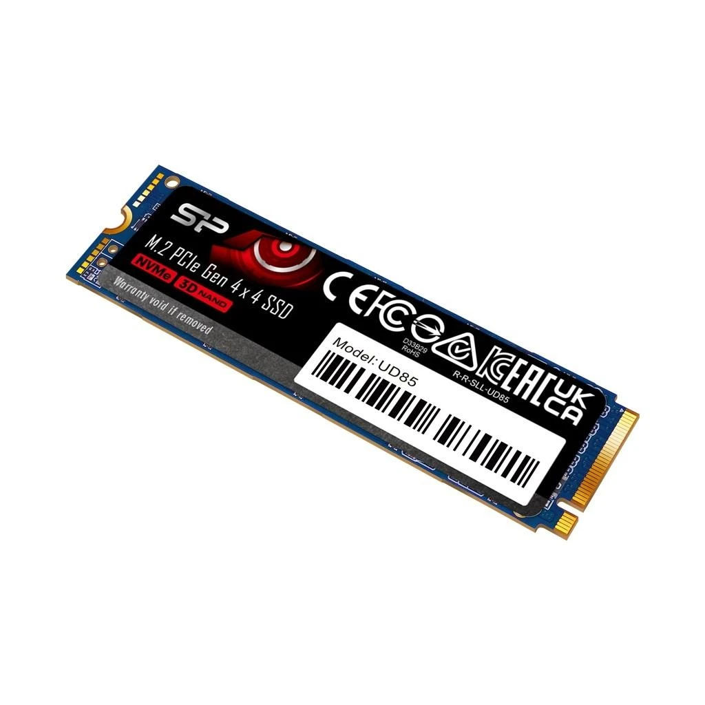 Silicon Power | SSD | UD85 | 2000 GB | SSD form factor M.2 2280 | Solid-state drive sąsaja PCIe Gen4x4 | Skaitymo greitis 3600 MB/s | Rašymo greitis 2800 MB/s