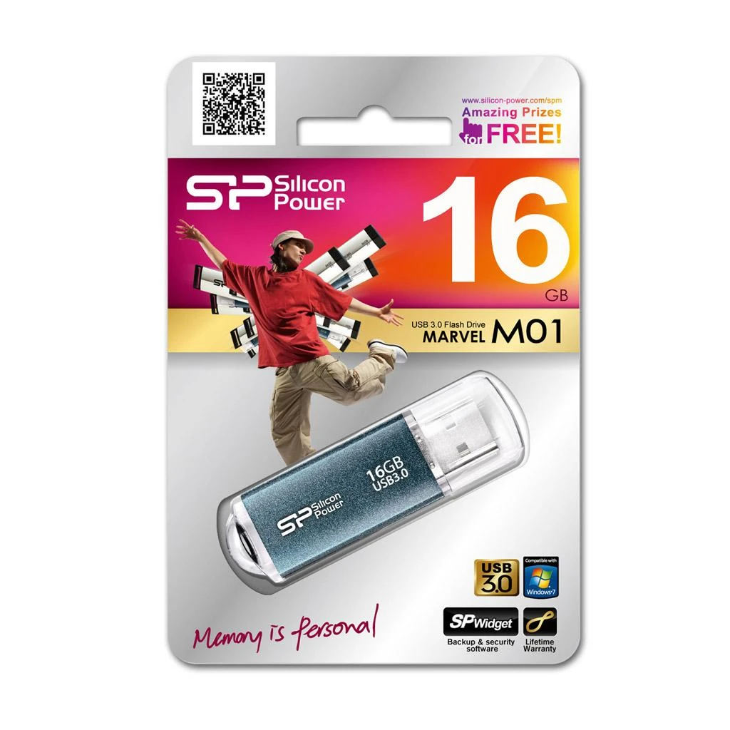 „Silicon Power“ | „Marvel M01“ | 16 GB | USB A tipo | Mėlyna