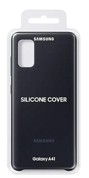 PA415TBE Silikoninis dėklas skirtas Samsung Galaxy A41 (Juodas)