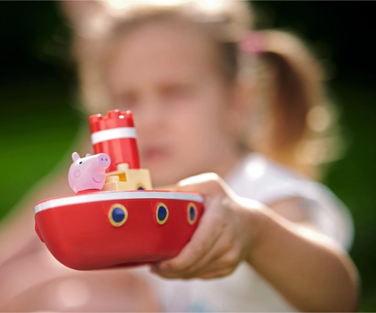 Peppa Pig Didelis vandens žaidėjas atostogų kiaulė „Peppa“ vandens takelis vandens smėlio dėžė
