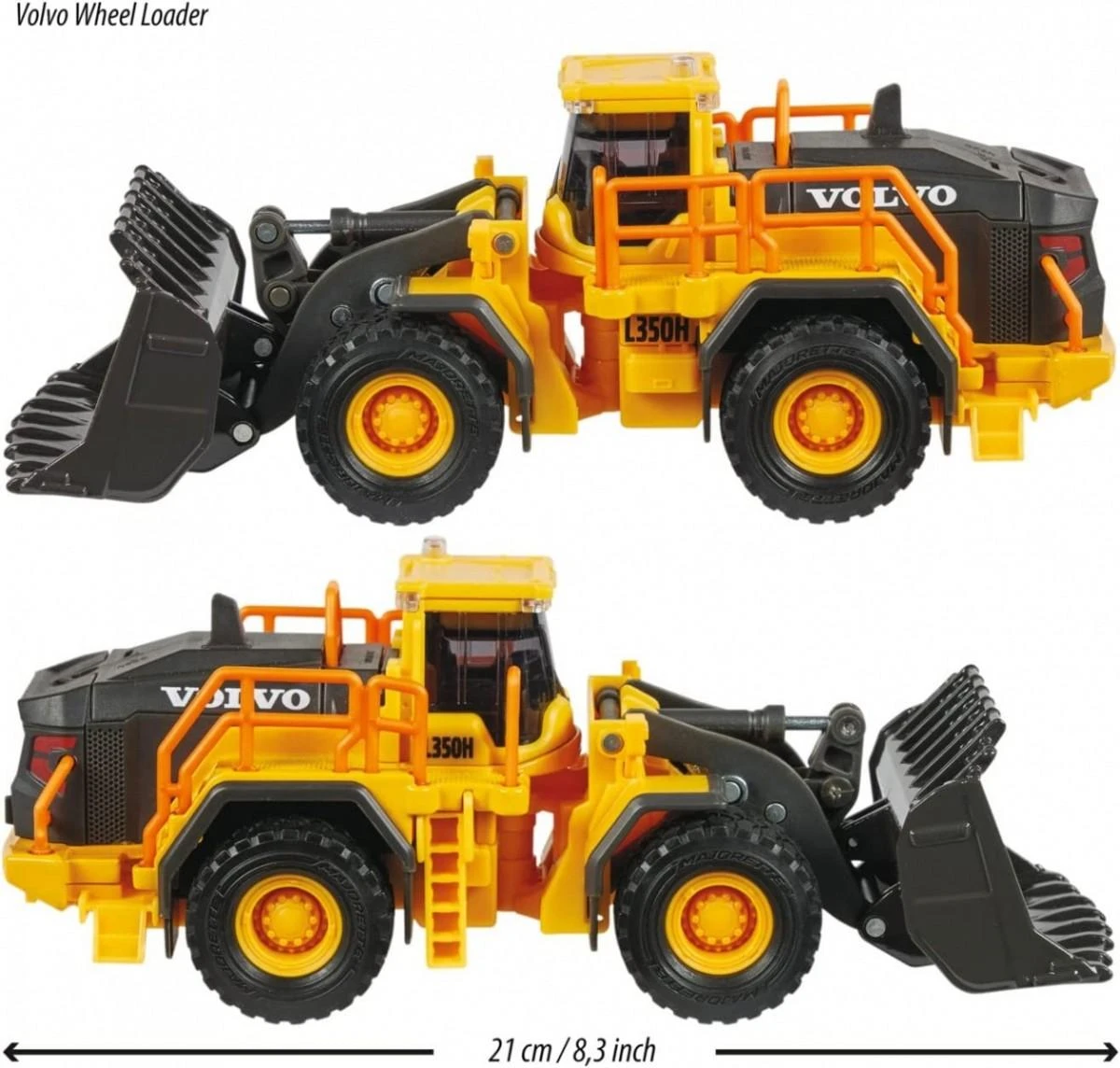 Majorette Grand Excavator Volvo Bulldezer 1:43 21cm