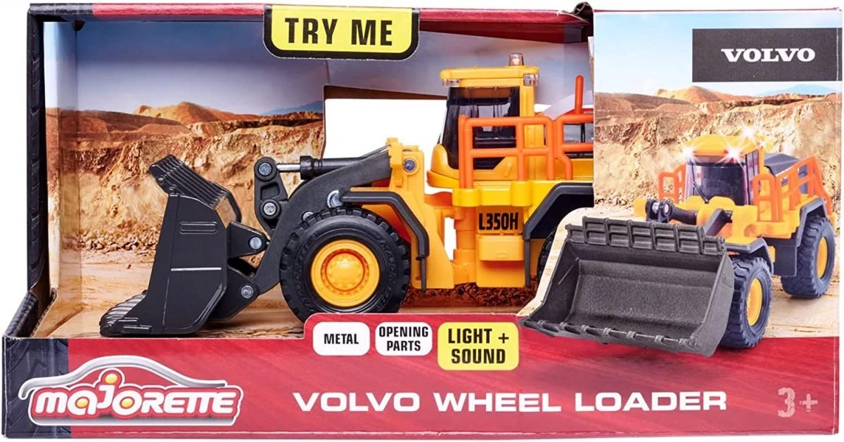Majorette Grand Excavator Volvo Bulldezer 1:43 21cm