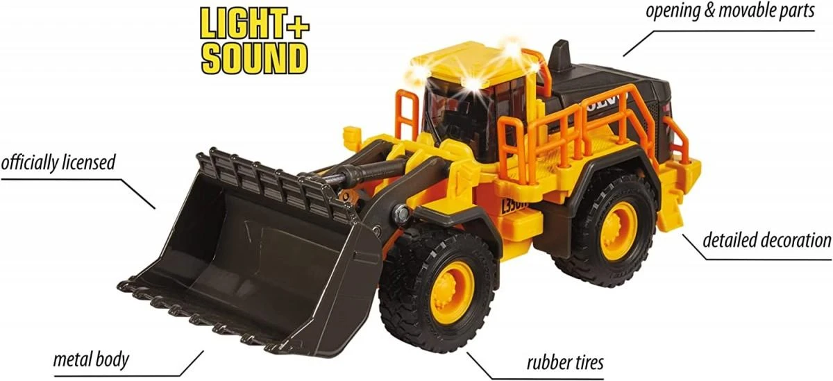Majorette Grand Excavator Volvo Bulldezer 1:43 21cm