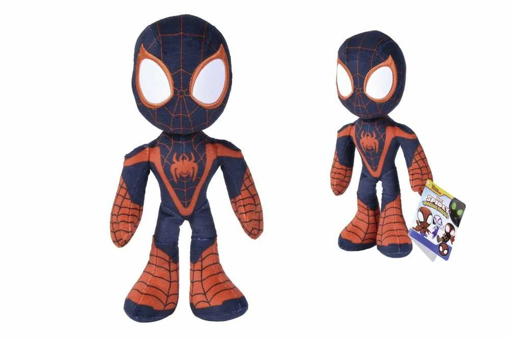 Mattel Marvel talismanas Spiderman Miles Morales pliušinis žaislas 25 cm su švytinčiomis tamsoje akimis