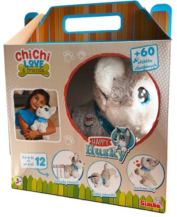 Simba Minkštas pliušinis interaktyvus husky šuo Chi Chi Love