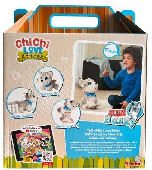 Simba Minkštas pliušinis interaktyvus husky šuo Chi Chi Love