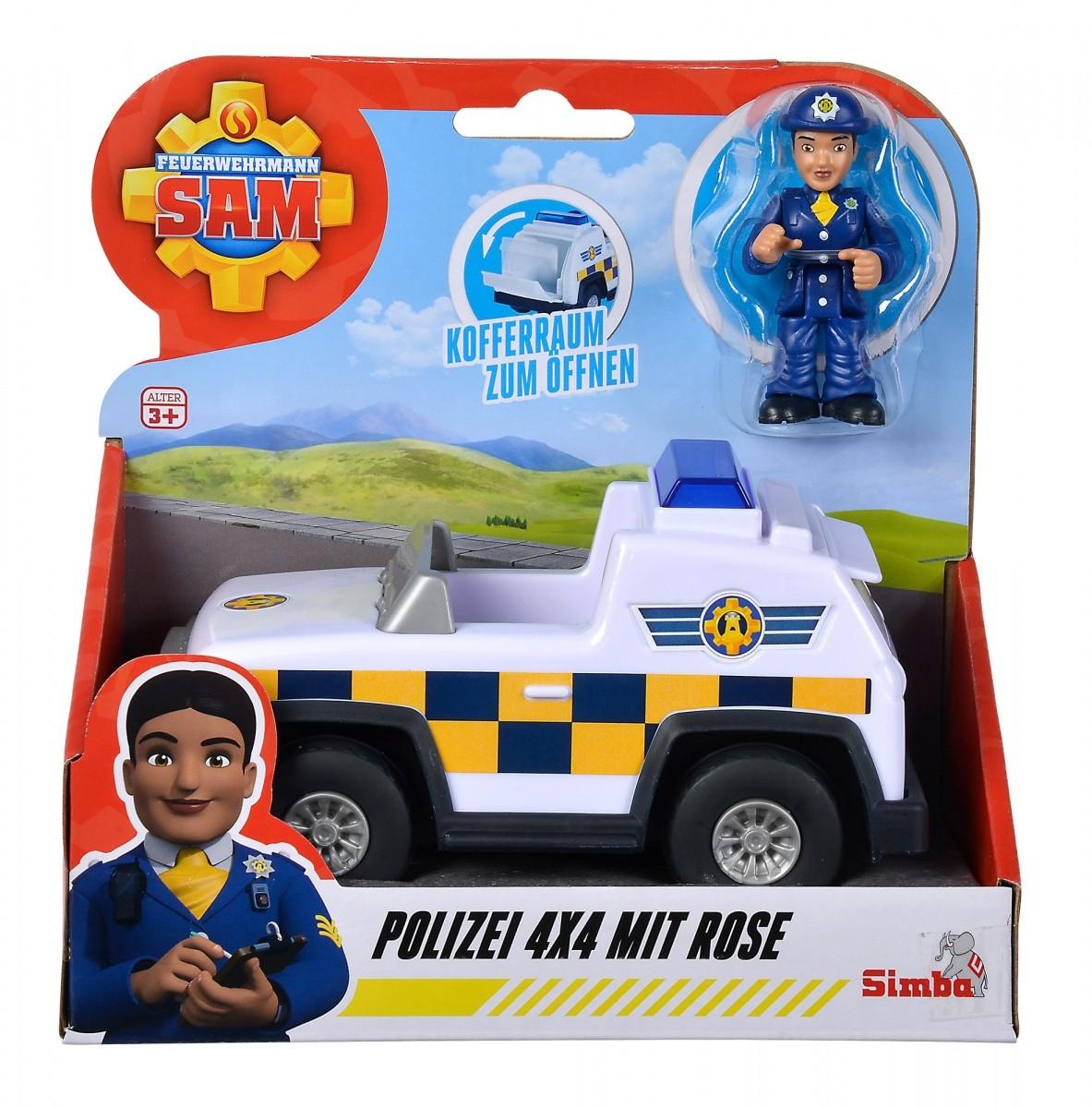 „Simba“ ugniagesys Sam Jeep 4x4 mini figūrėlė