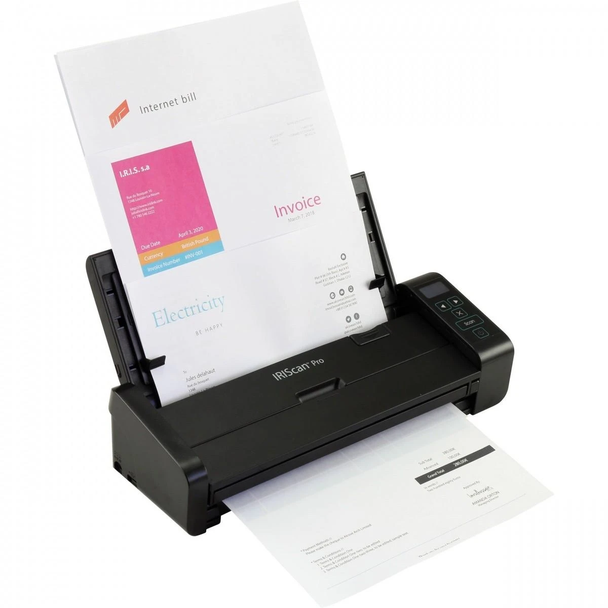 Skeneris Skaitytuvas, tiekiamas dokumentams IRIS PRO 459035 (A4, USB)