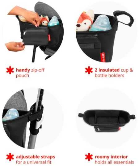 Skip Hop SkipHop Grab & Go Stroller Organizer 272 g, Juodas