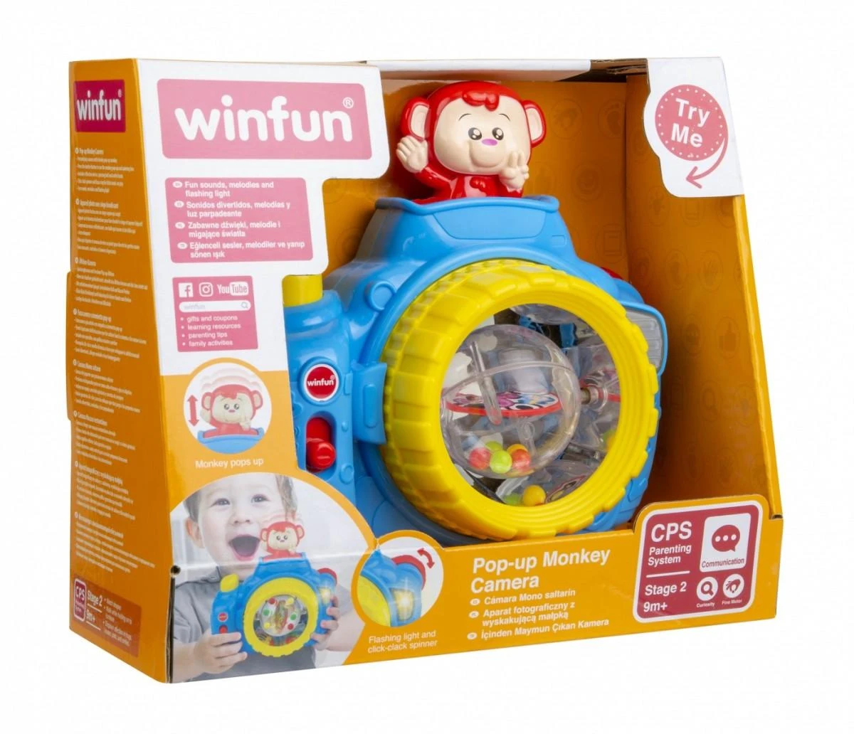 Smily Winfun fotoaparatas - Iššokanti beždžionėlė