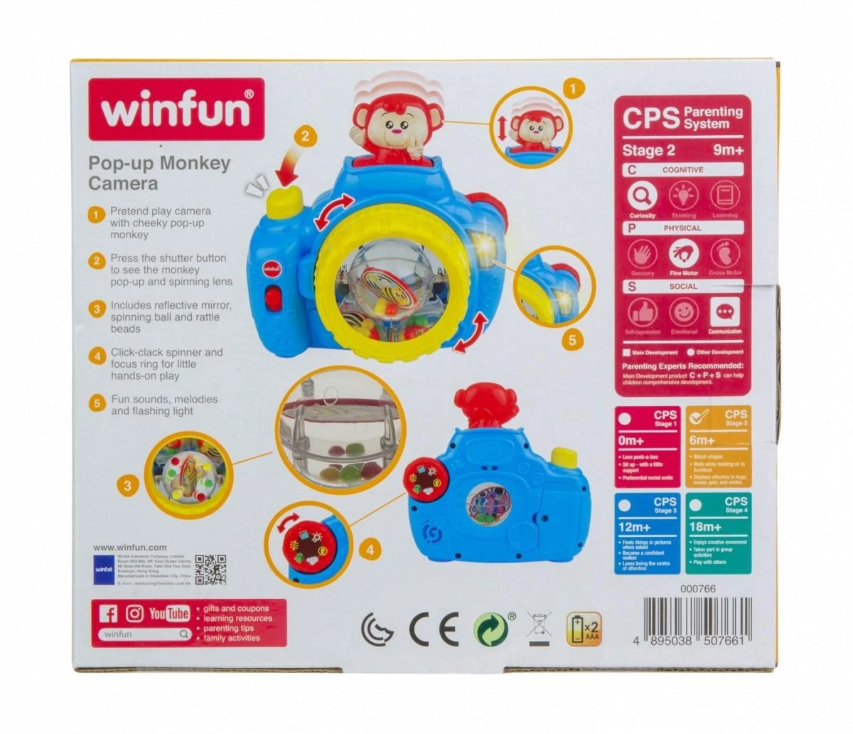 Smily Winfun fotoaparatas - Iššokanti beždžionėlė