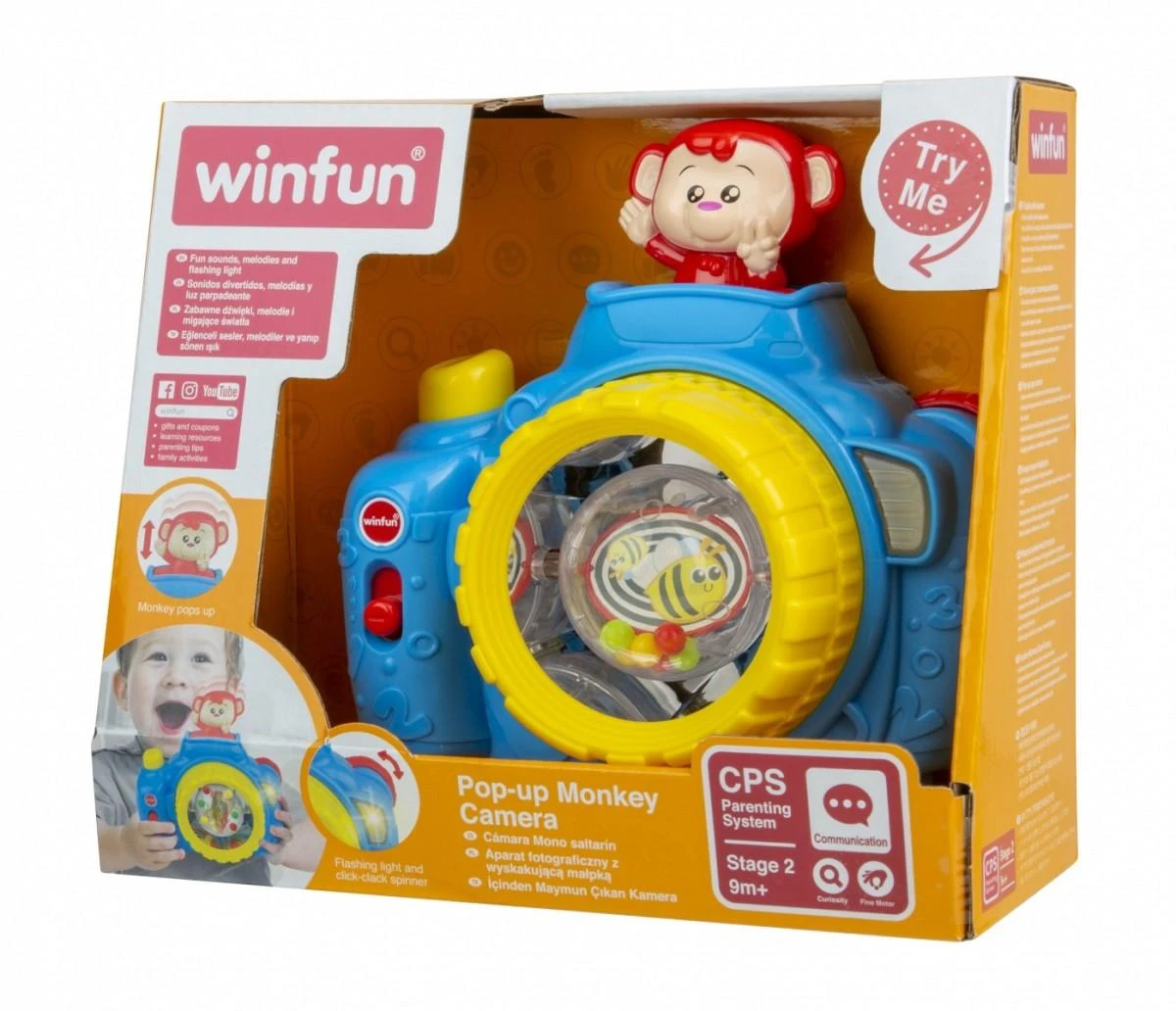 Smily Winfun fotoaparatas - Iššokanti beždžionėlė