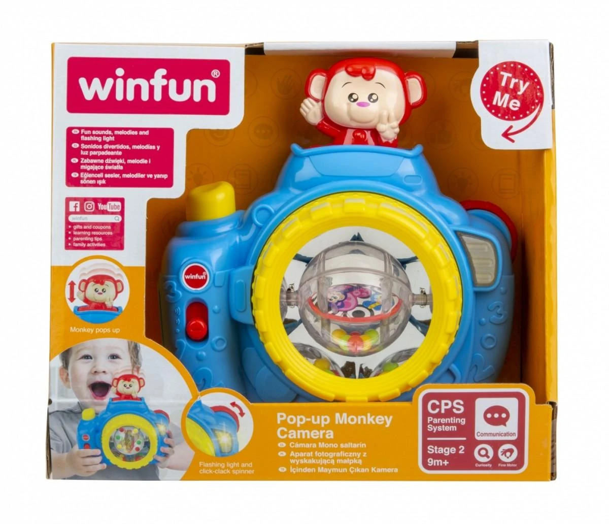 Smily Winfun fotoaparatas - Iššokanti beždžionėlė
