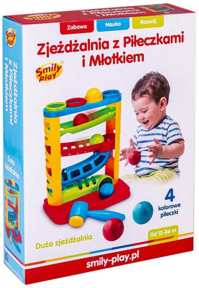 Smily Play Slidinėjimas kamuoliukams ir plaktukui