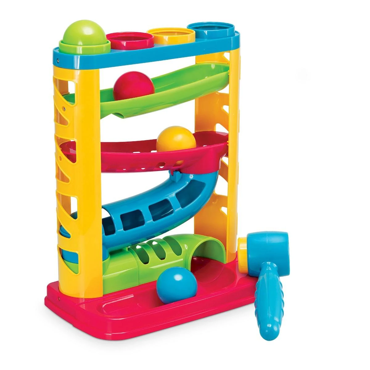 Smily Play Slidinėjimas kamuoliukams ir plaktukui