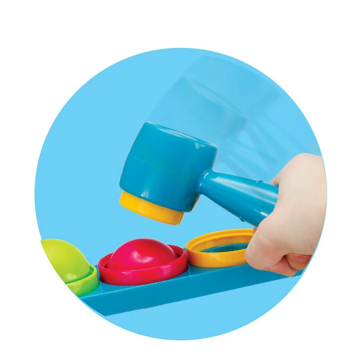 Smily Play Slidinėjimas kamuoliukams ir plaktukui