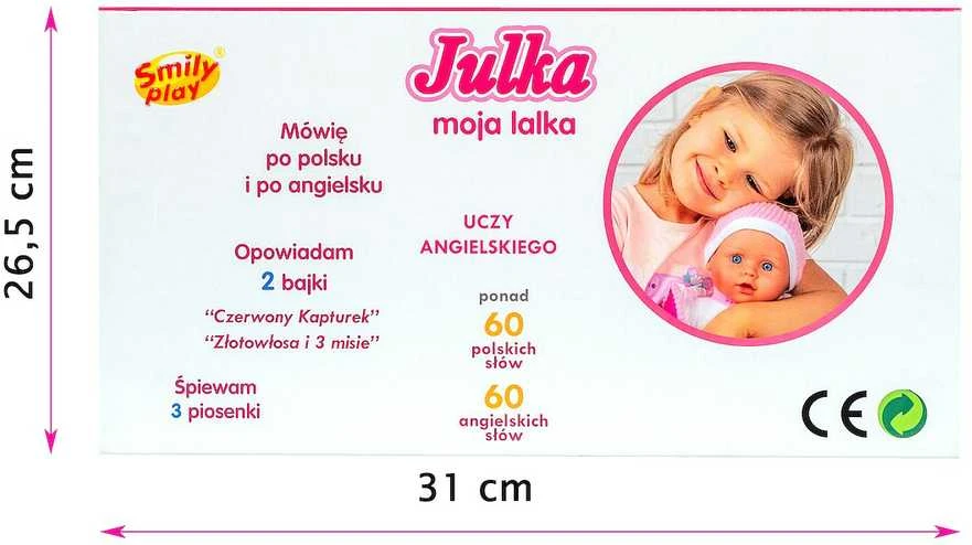 Smily Žaisti JULKA BOBAS LĖLĘ INTERAKTYVI DAINUOJA, KALBA PASAKOS MOKO ANGLŲ KALBOS PL