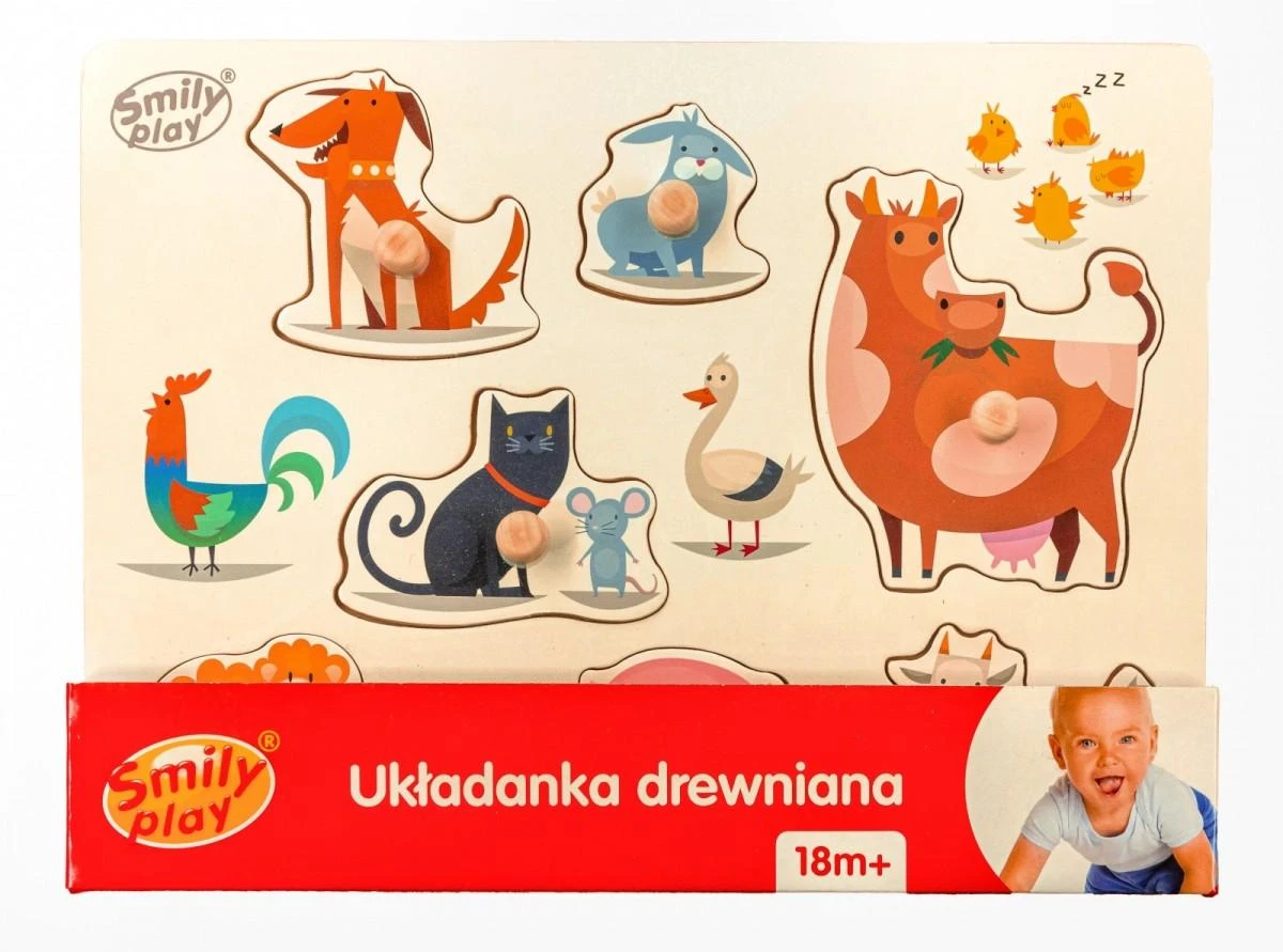 SMILY PLAY SPW83804 naminių gyvūnėlių dėlionės