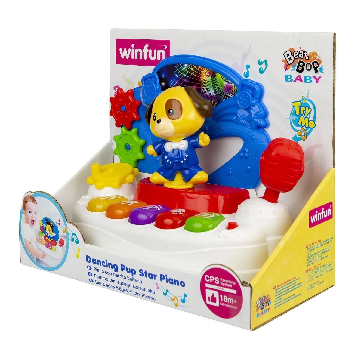Smily Winfun muzikinis pianinas su šokančiu šuniuku