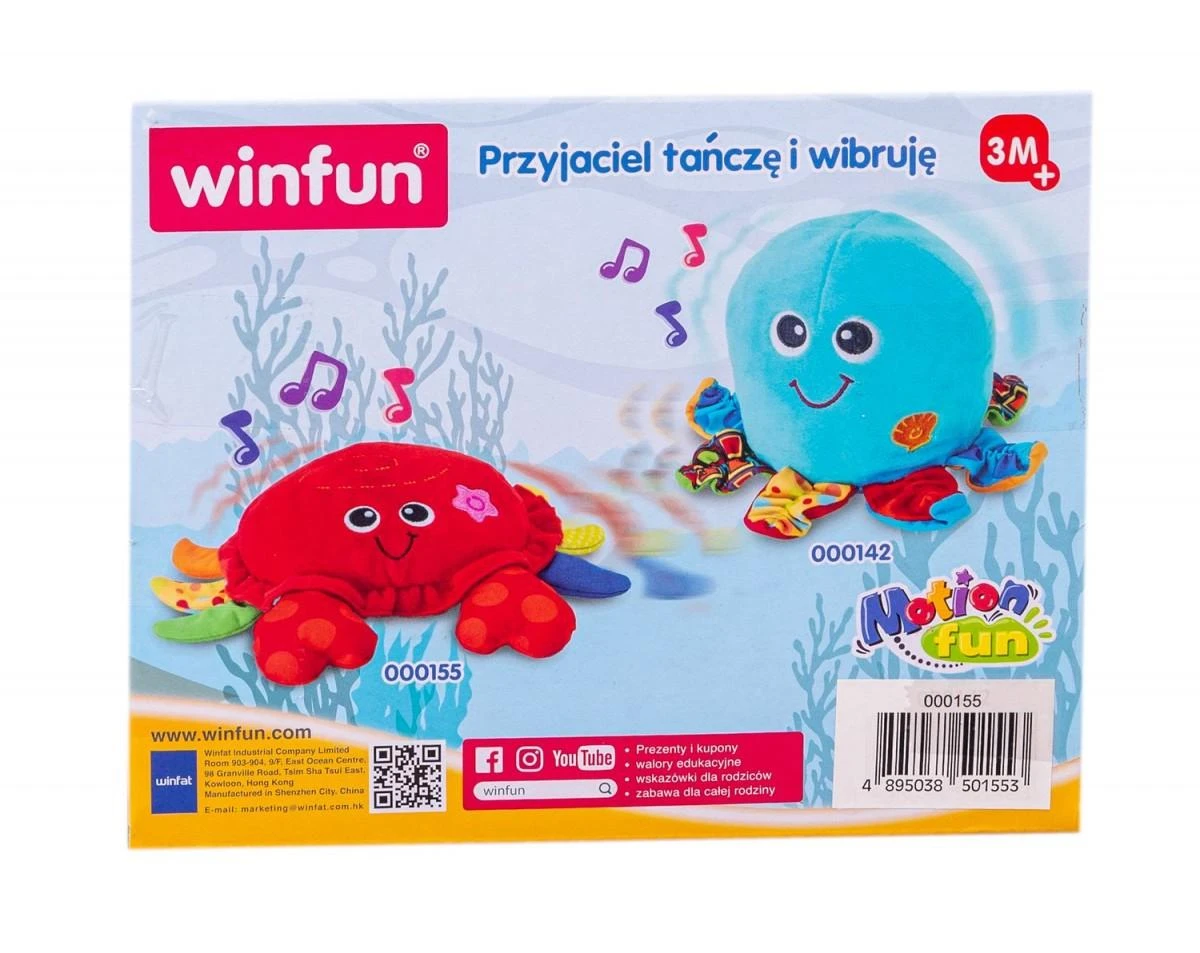 Smily Interaktyvus šokantis krabas winfun