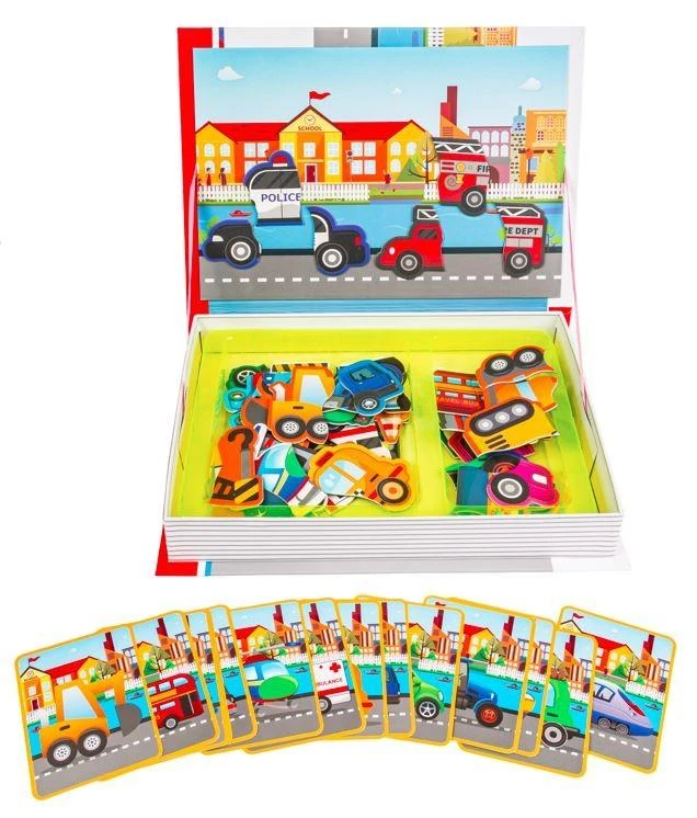 SMILY PLAY SP83883 transporto priemonių magnetinis dėlionės