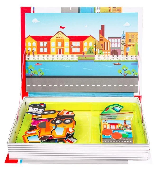 SMILY PLAY SP83883 transporto priemonių magnetinis dėlionės